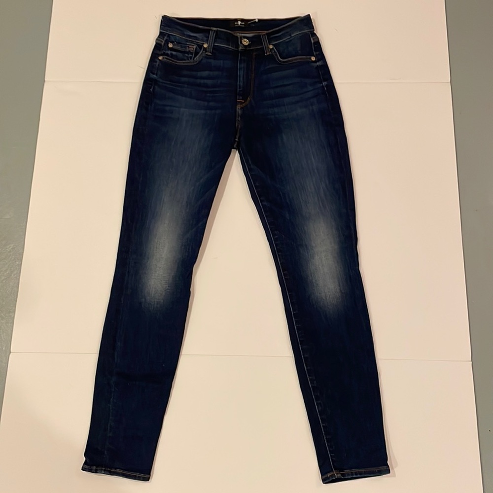 Seven for all Mankind The High Waist Ankle Skinny Jeans Size 28/6